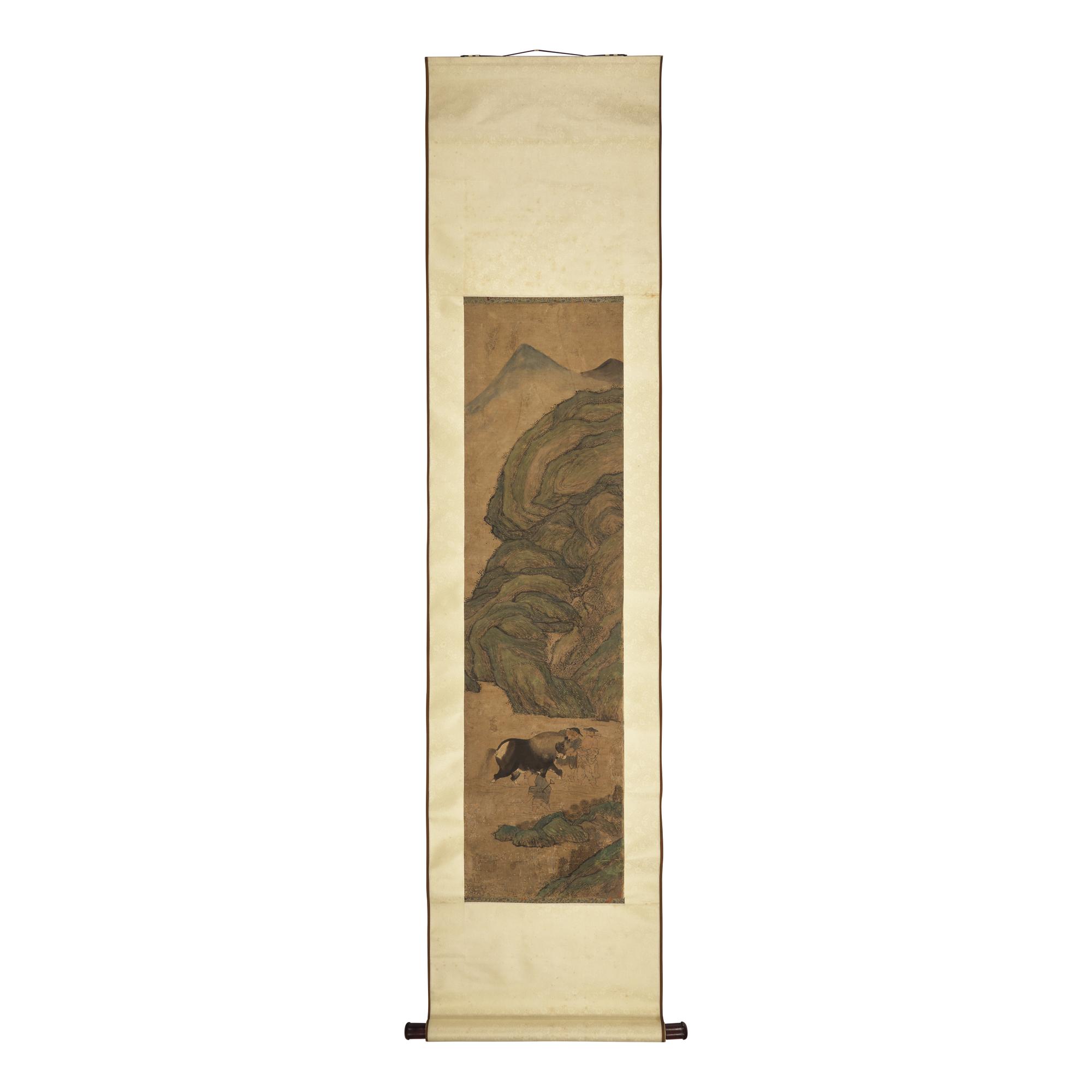 Four Chinese Scroll Paintings, Late 19th-20th Century — 近代 中國書畫一組四件