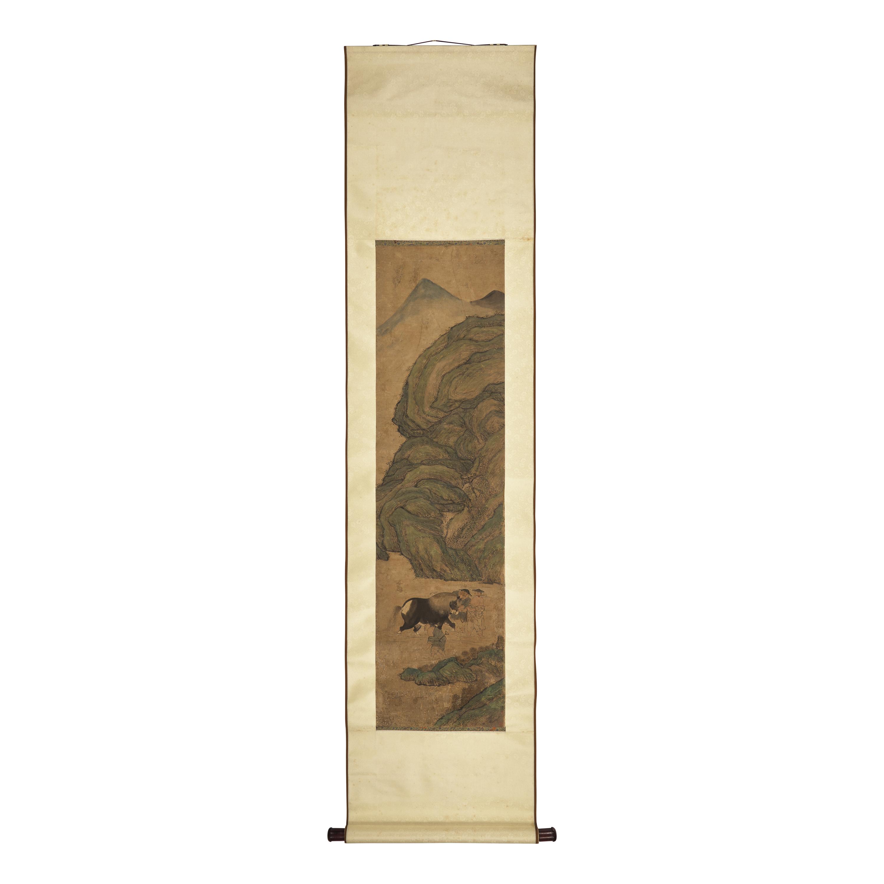 Four Chinese Scroll Paintings, Late 19th-20th Century — 近代 中國書畫一組四件