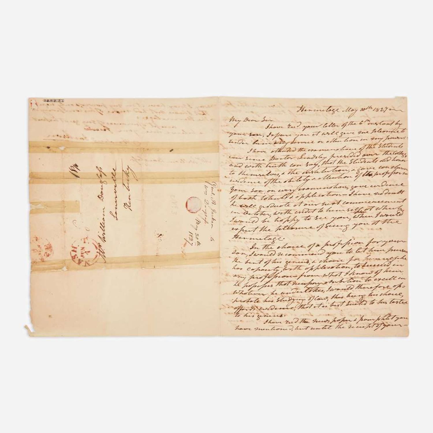 [Presidential] Jackson, Andrew Autograph Letter, signed
