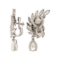 Diamond and Platinum Drop Earrings