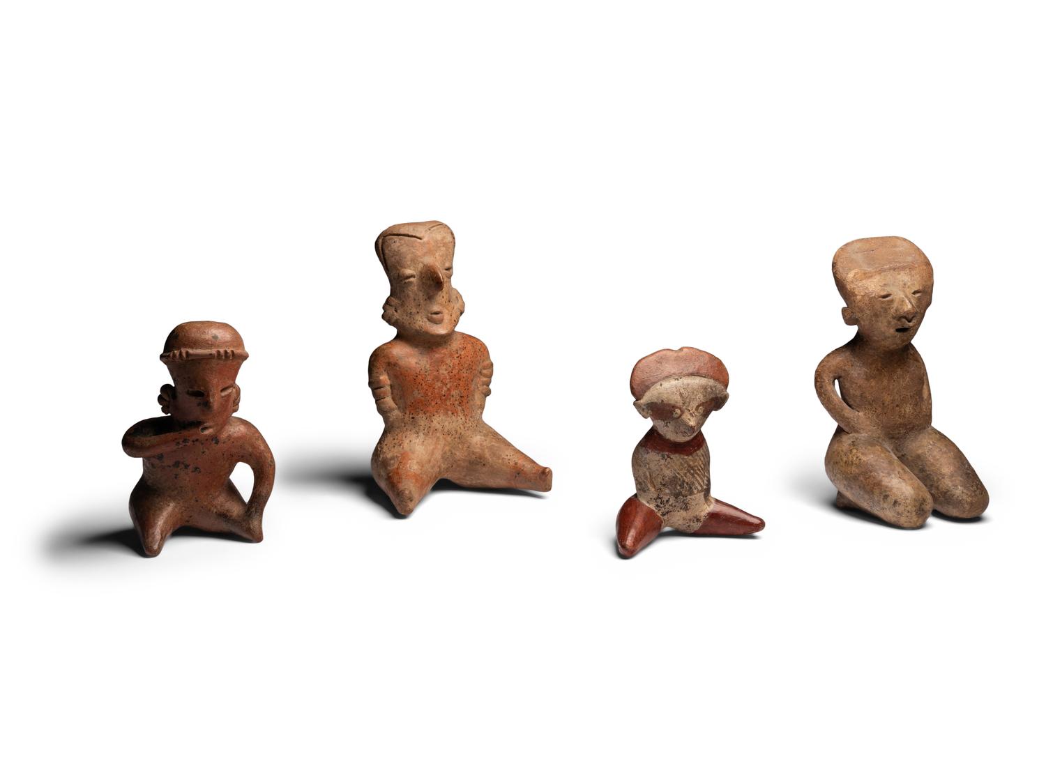 Four Jalisco Terracotta Seated Figures