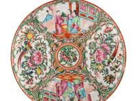 Five Chinese Famille Rose Porcelain Wares