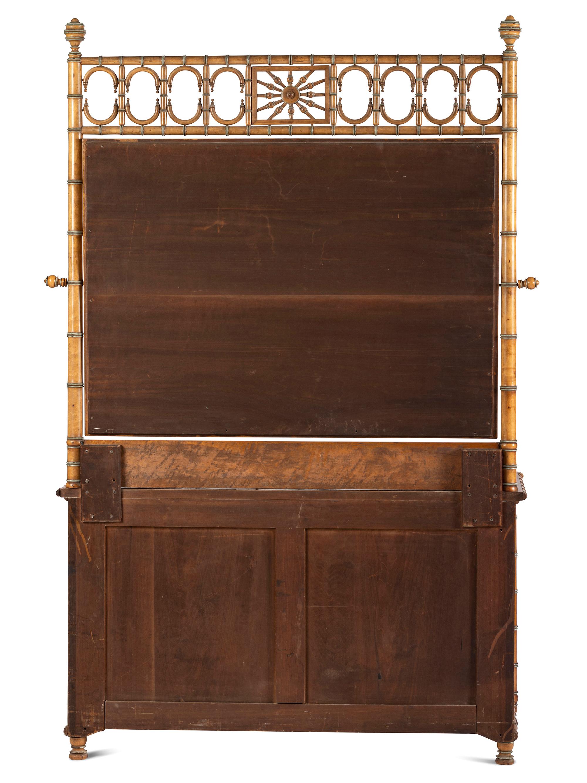 Faux-Bamboo Bedstead and Dresser