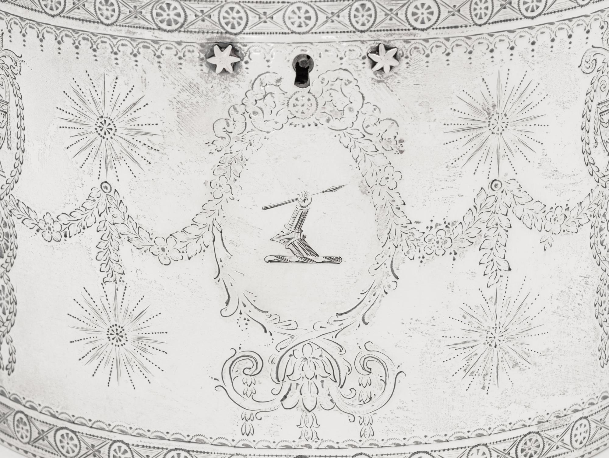 A George III Silver Tea Caddy
