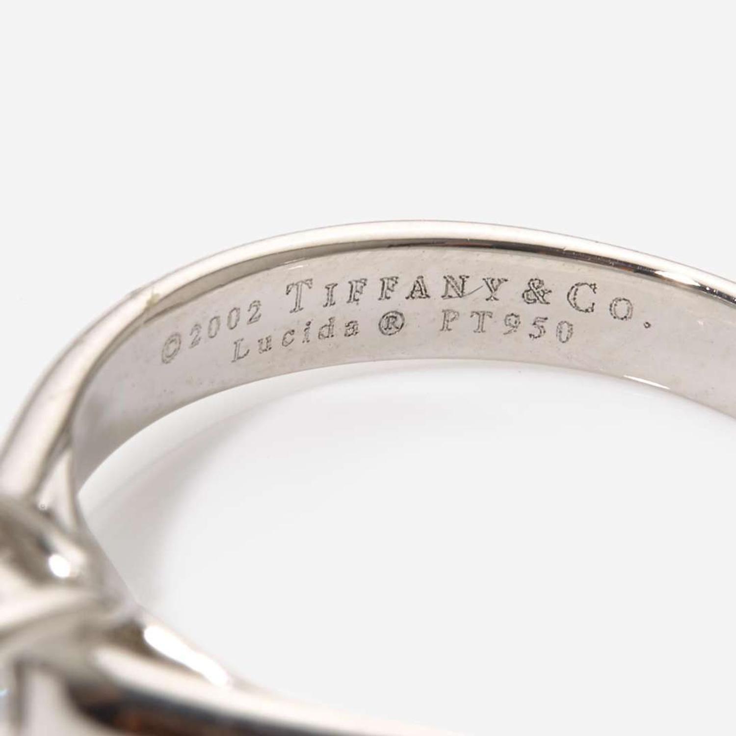 A Tiffany & Co. Lucida Diamond Solitaire Engagement Ring 0.88 Carat Internally Flawless Tiffany & Co. Lucida Diamond