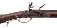 Highly Adorned Lehigh Valley Flintlock Rifle Attributed to Adam Knutz