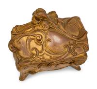 Eight French Gilt Metal Boxes