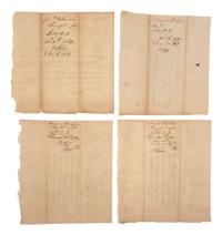 [REVOLUTIONARY WAR]. 8 Connecticut notes, incl. soldiers' pay documents and other receipts, 1780-82.