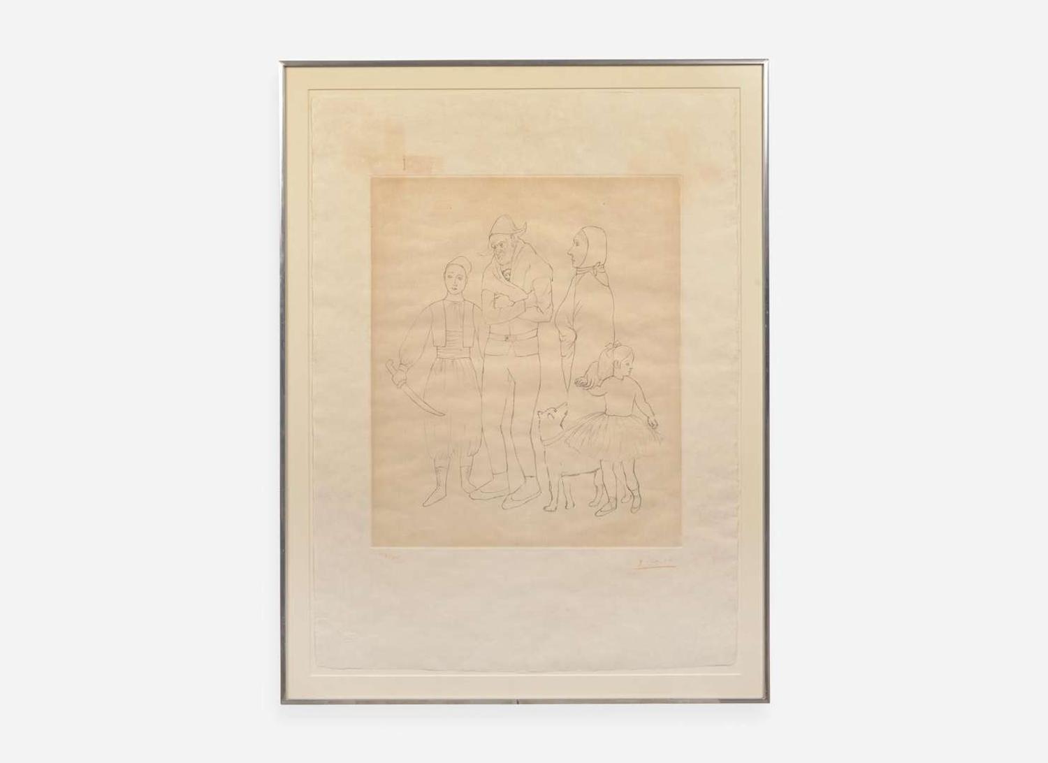 After Pablo Picasso (Spanish, 1881-1973), Famille des Saltimbanques