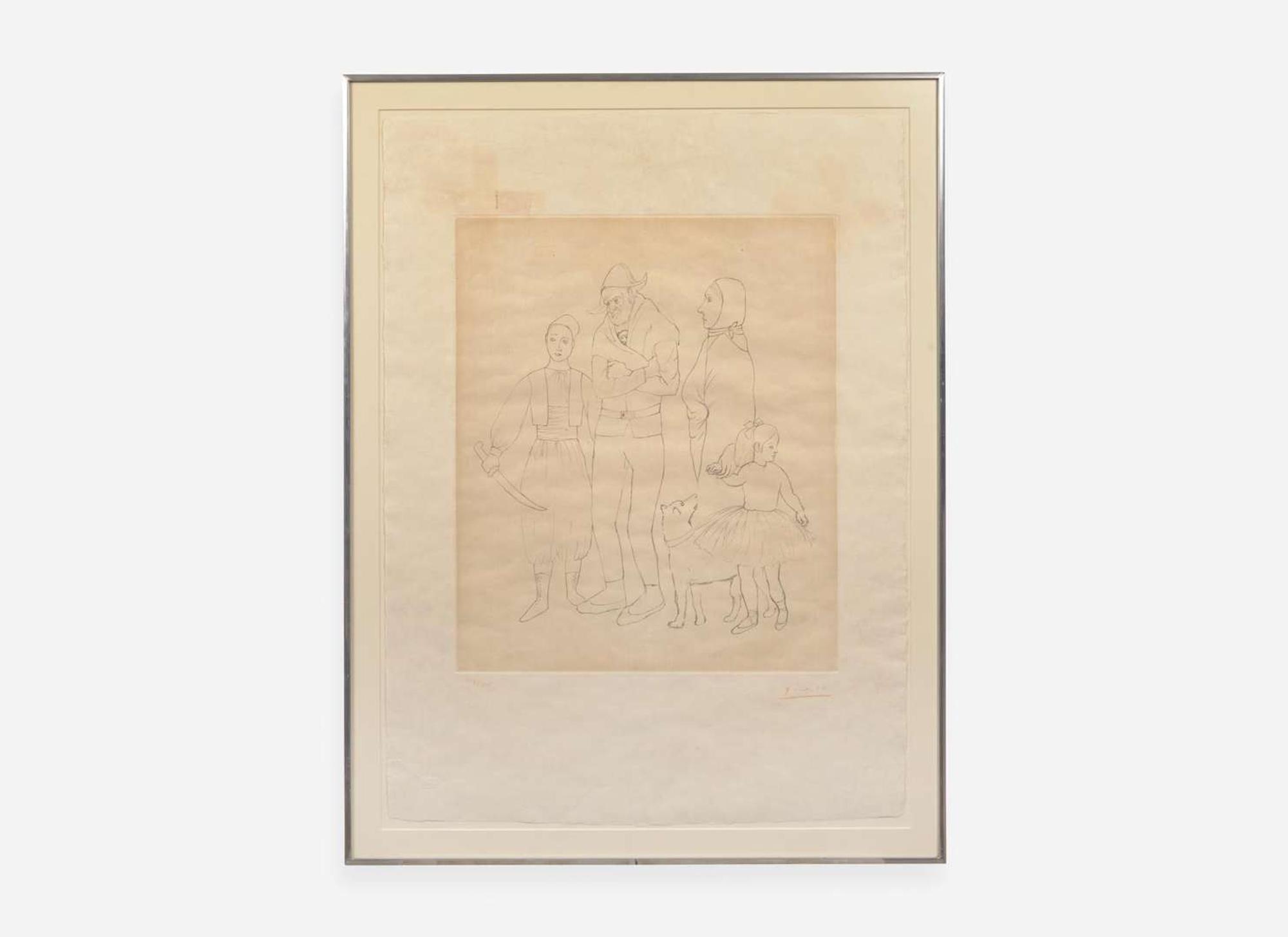 After Pablo Picasso (Spanish, 1881-1973), Famille des Saltimbanques