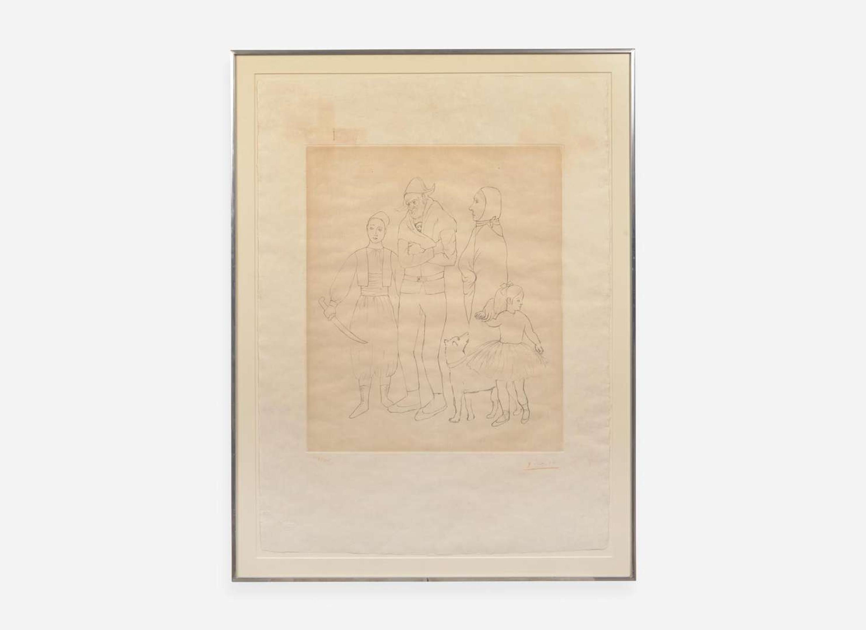 After Pablo Picasso (Spanish, 1881-1973), Famille des Saltimbanques