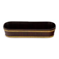 A George III Brass-Banded Mahogany Table-Top Jardiniere