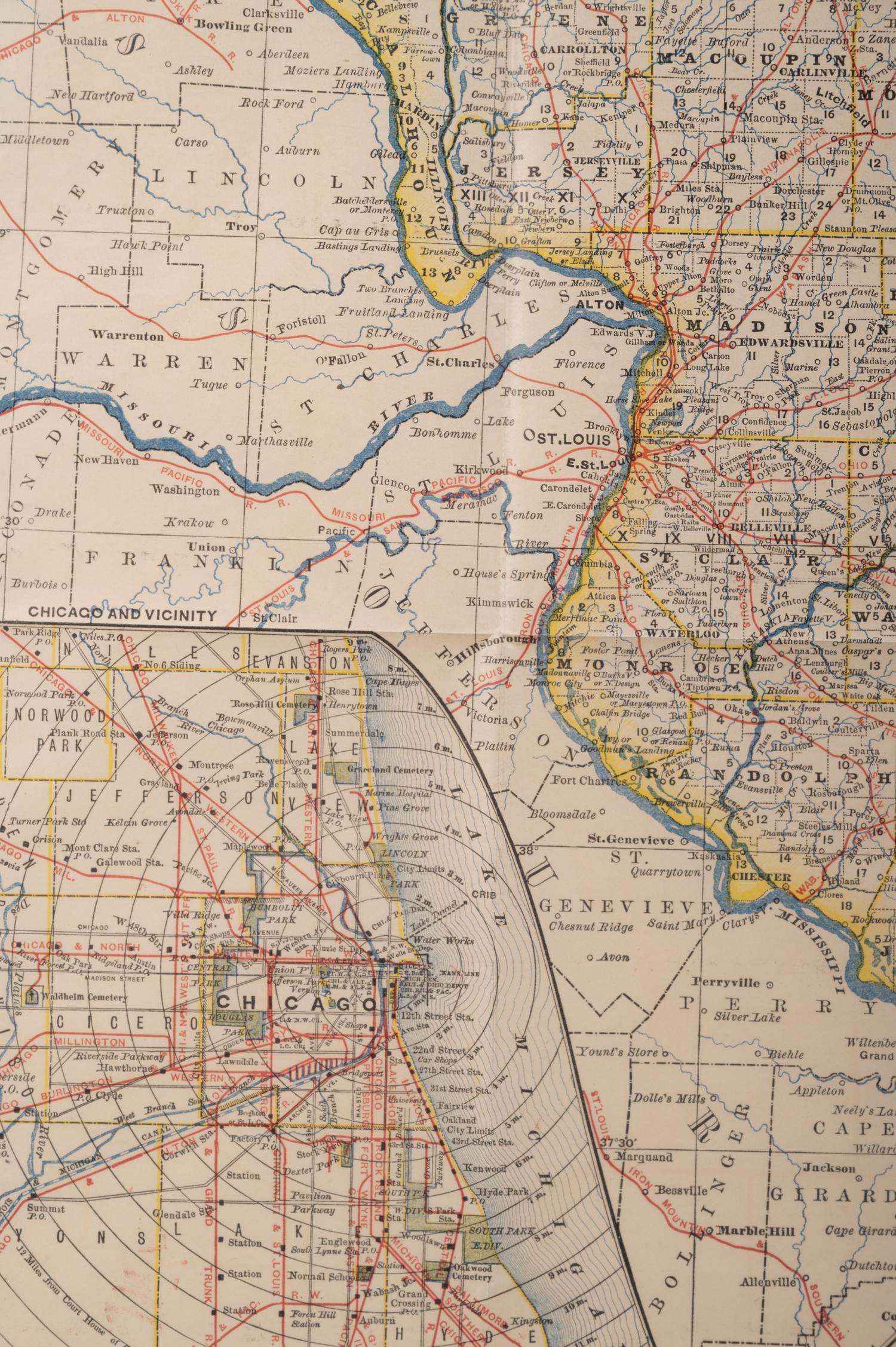 A Group of Five Maps of the Midwest