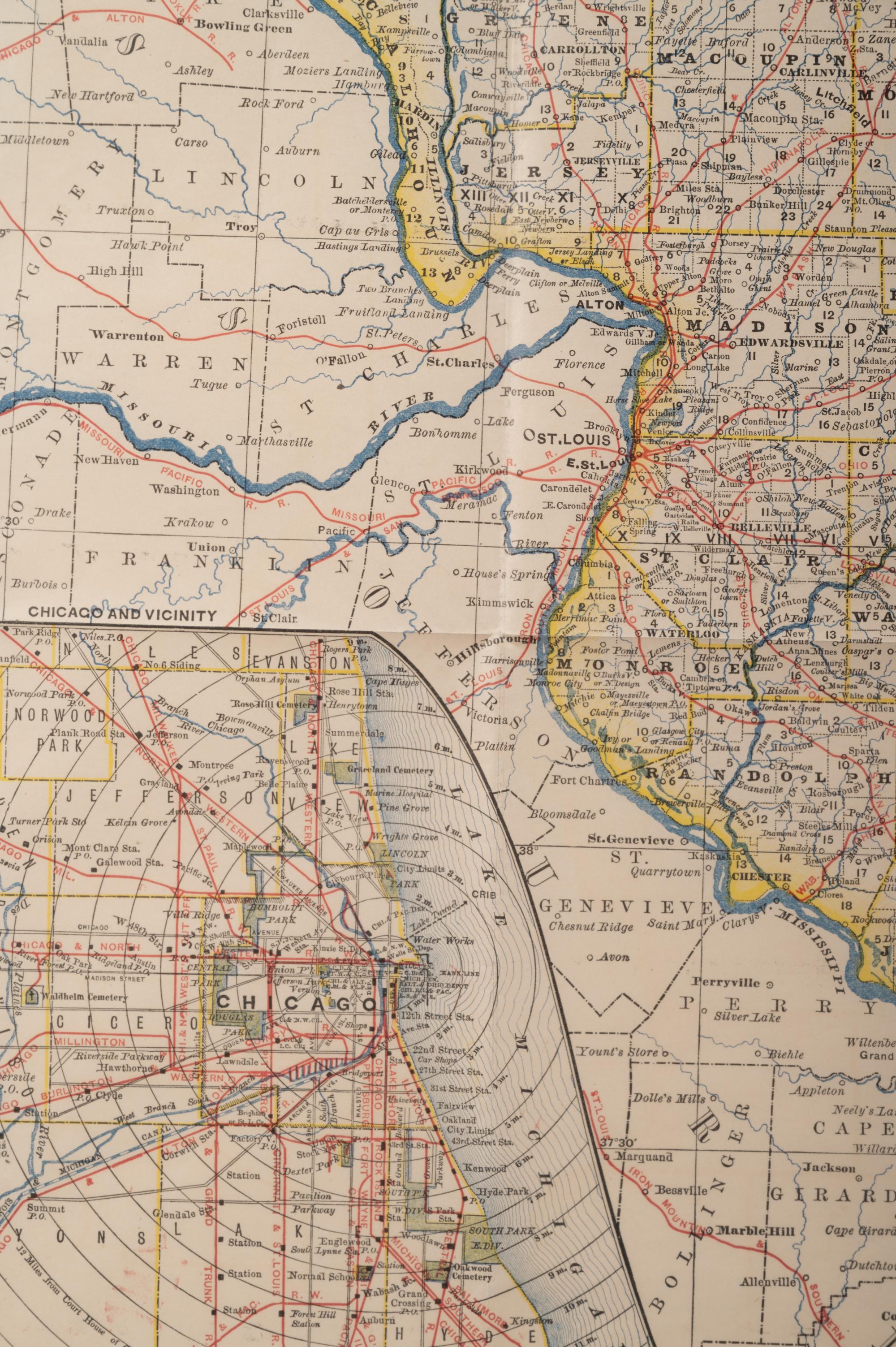 A Group of Five Maps of the Midwest