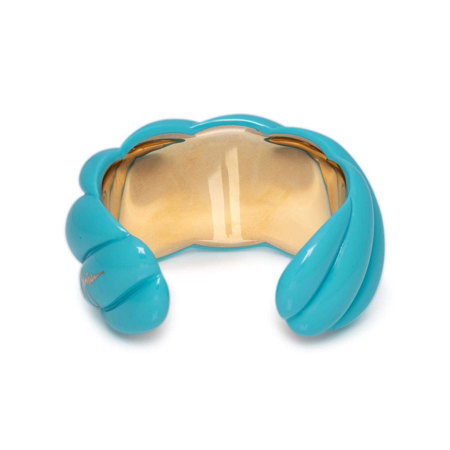 DAVID YURMAN, BLUE RESIN CUFF BRACELET