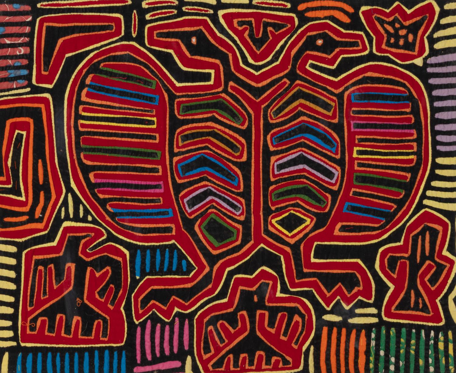 Anonymous Guna Person (Guna, 20th Century) — A Group of Three Mola Textiles