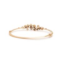 YELLOW GOLD AND DIAMOND BANGLE BRACELET