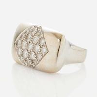 A Group of Three Gold and Gemstone Ladies Rings