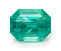 A 1.97 Carat Octagonal Step Cut Emerald,