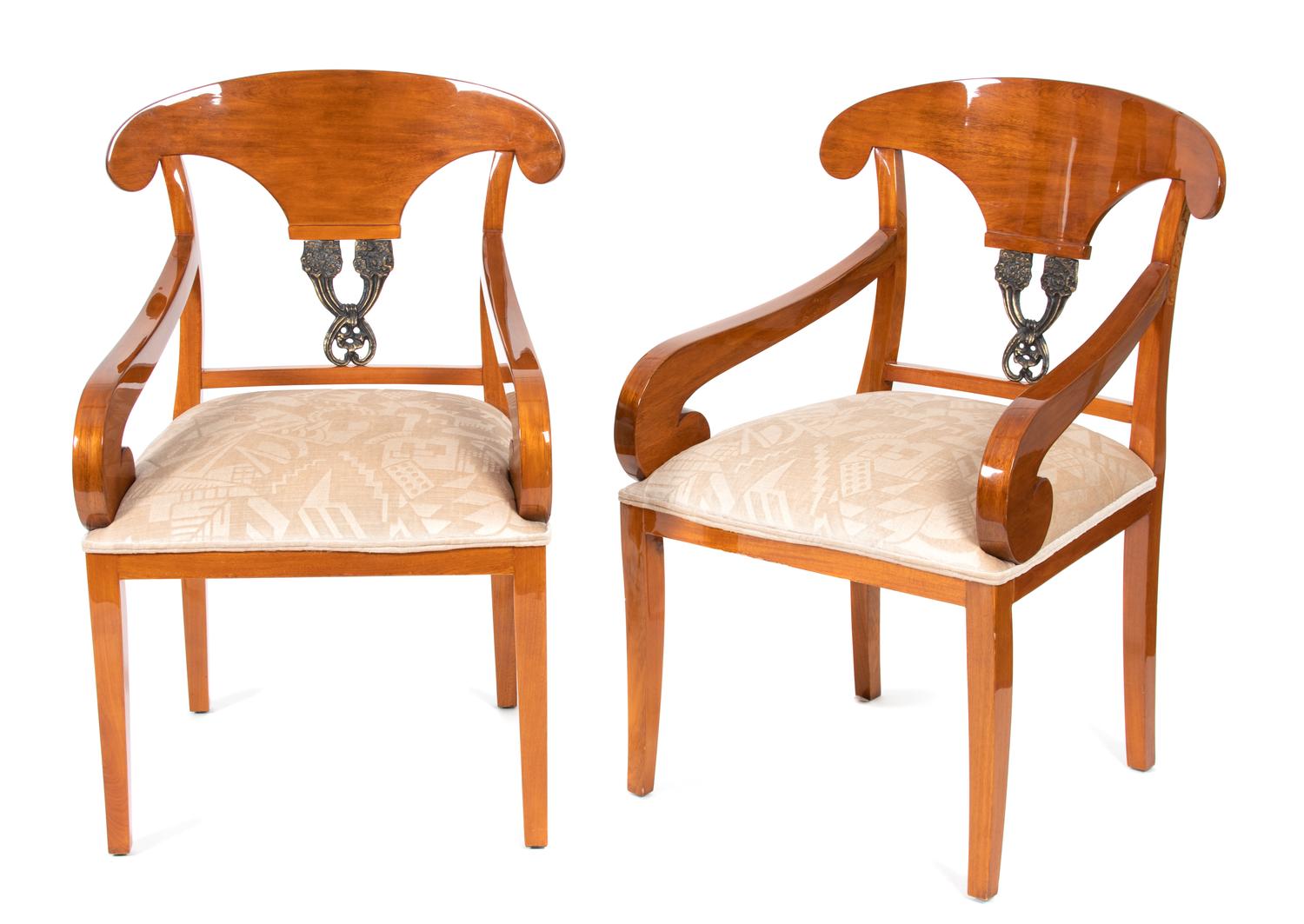 A Pair of Biedermeier Style Side Chairs — 20TH CENTURY