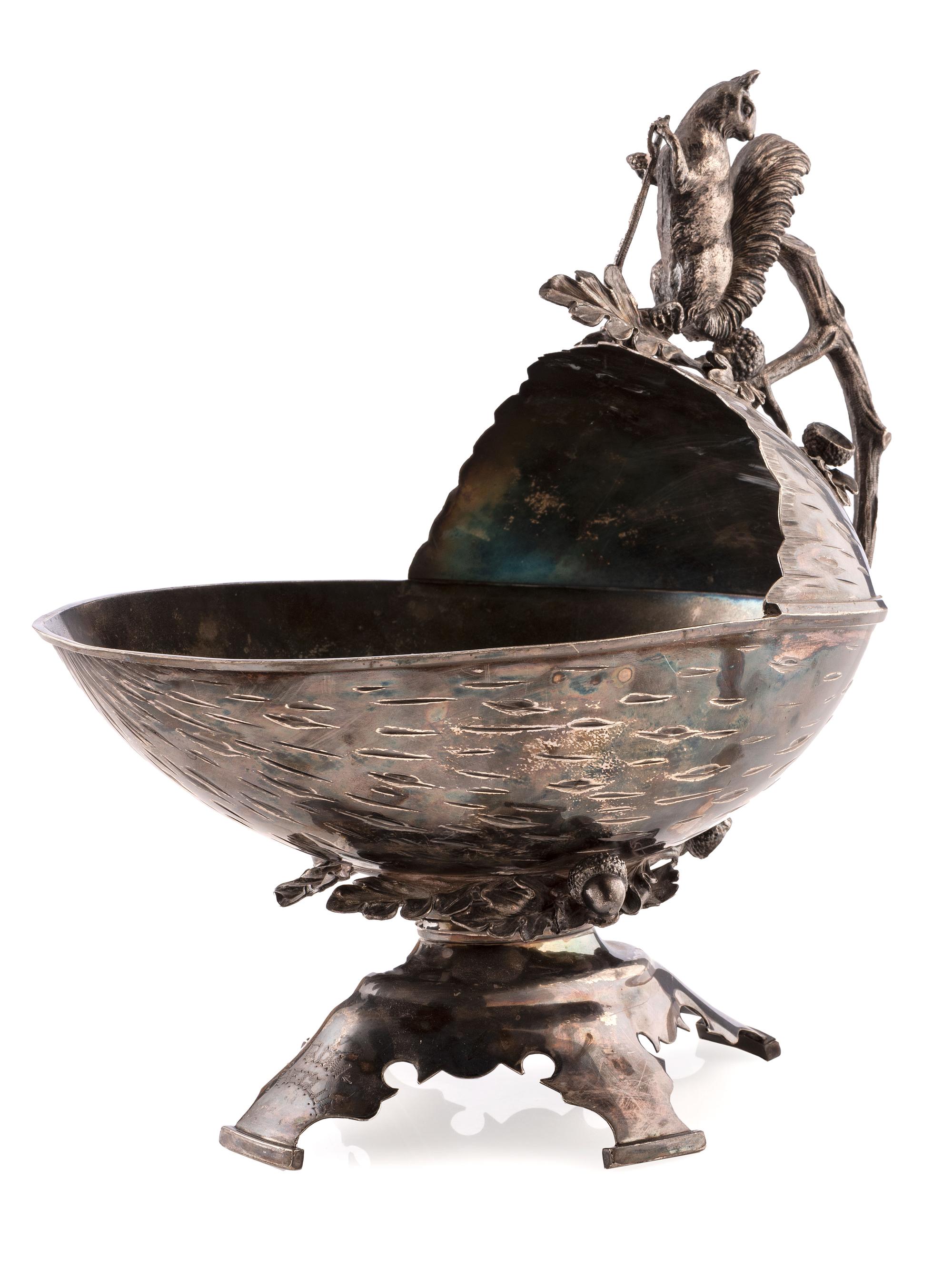 An Elaborate Figural Victorian Silverplated Centerpiece