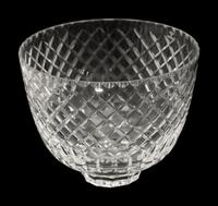 A Cartier Cut Glass Tall Vase and a Wine Cooler