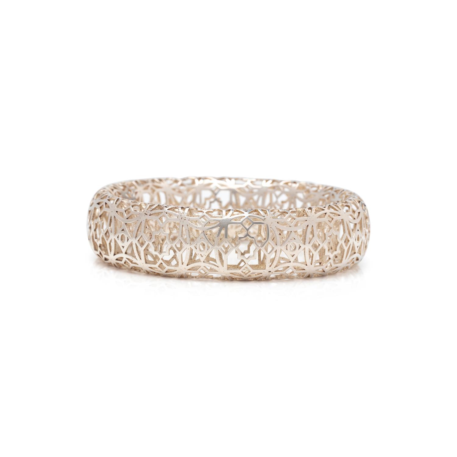 TIFFANY & CO., PALOMA PICASSO, STERLING SILVER 'MARRAKESH' BANGLE BRACELET