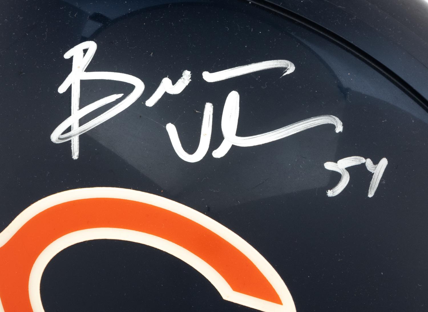 A Group of Four Brian Urlacher Signed Autograph Items (Beckett Authentication Services BAS Certified),
