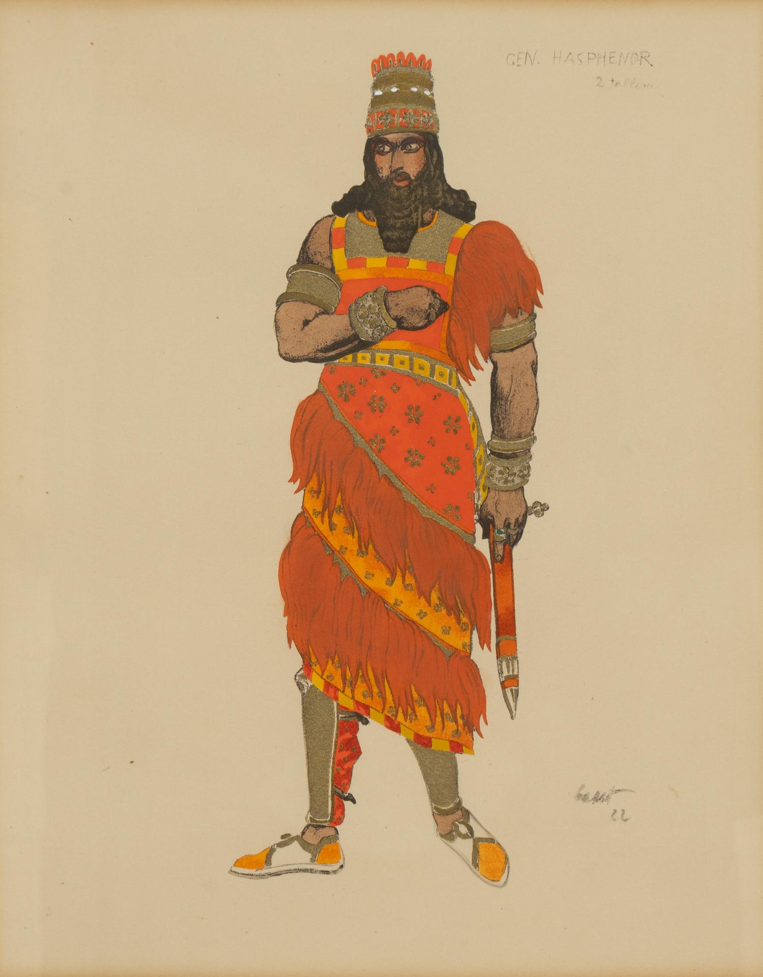 Group of Three Costume Designs for the Ballet Russes