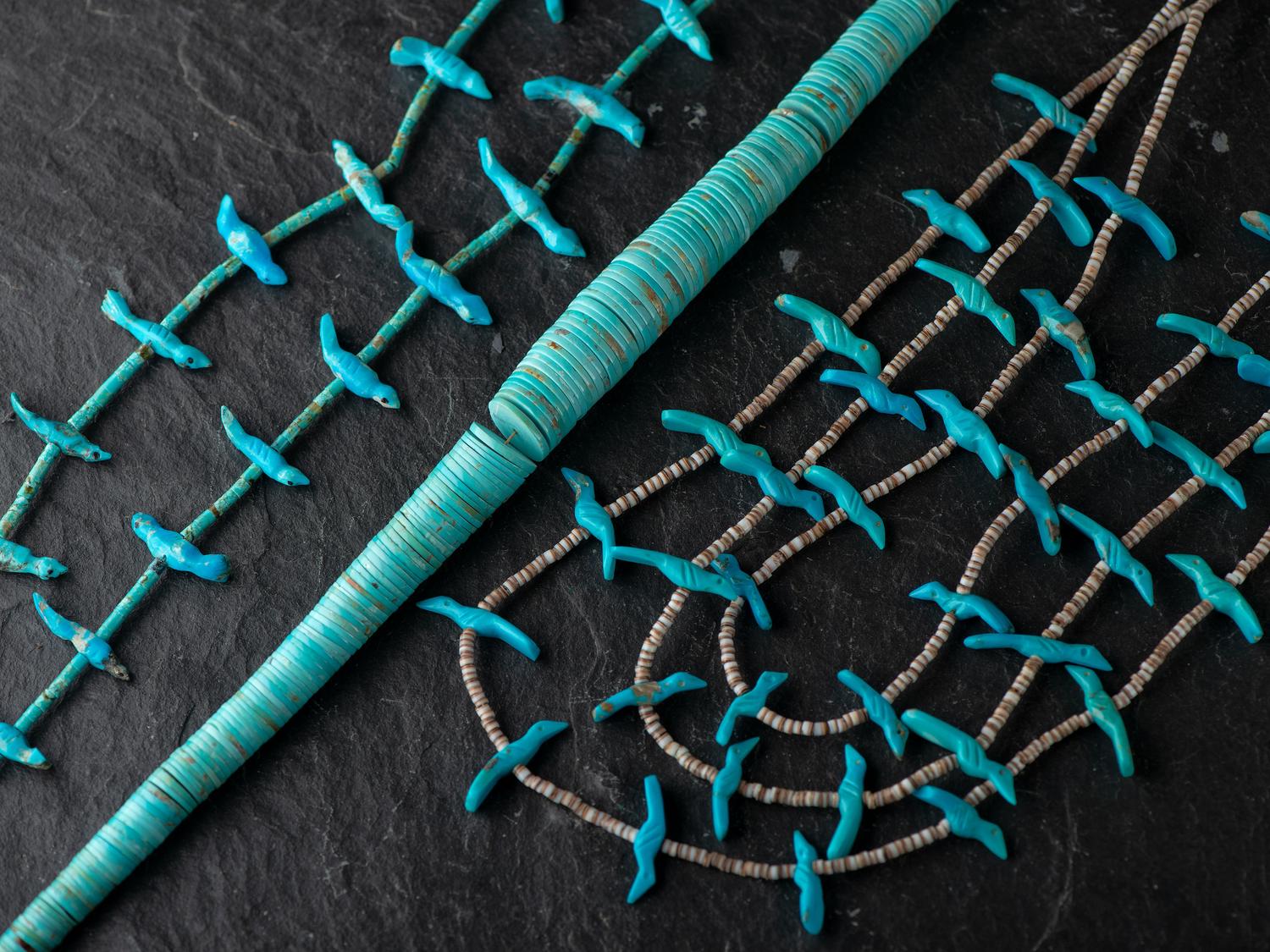 Kewa and Zuni Turquoise Necklaces