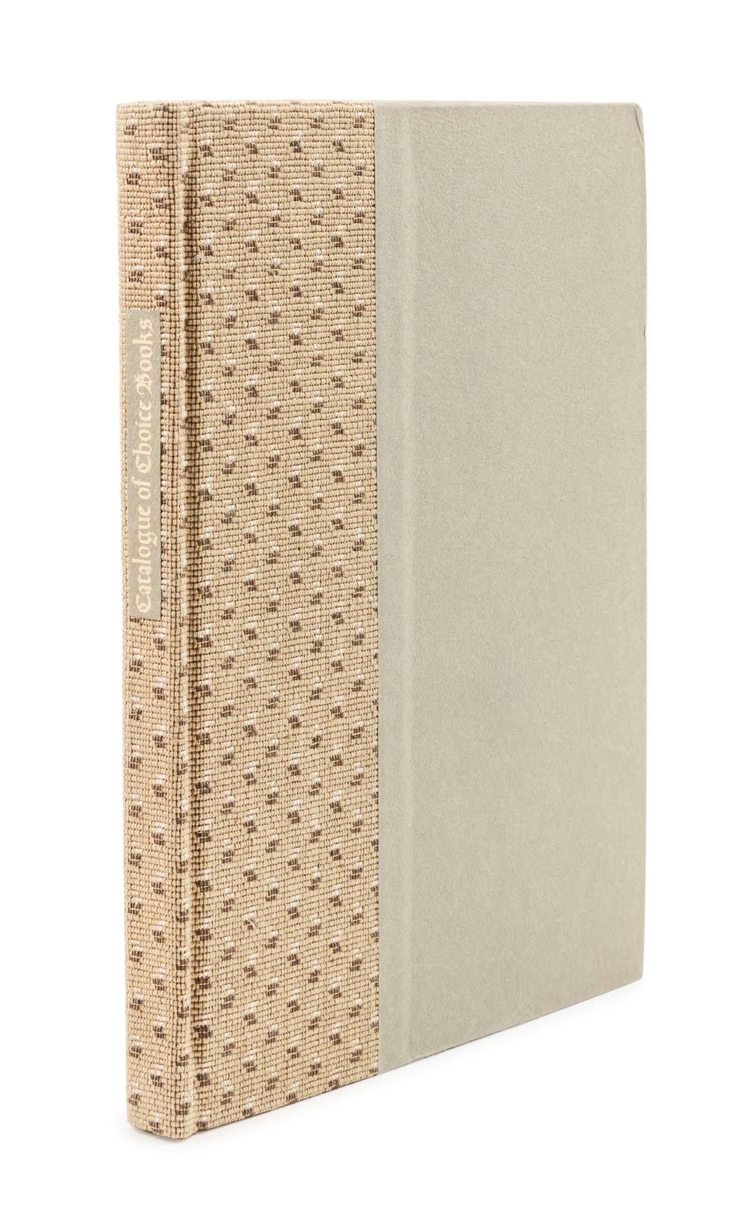 [GRABHORN PRINTING]. RABELAIS, François (1494?-1553). Catalogue of the Choice Books Found by Pantagruel in the Abbey of Saint Victor . San Francisco: The Grabhorn Press for William P. Wreden,1952.
