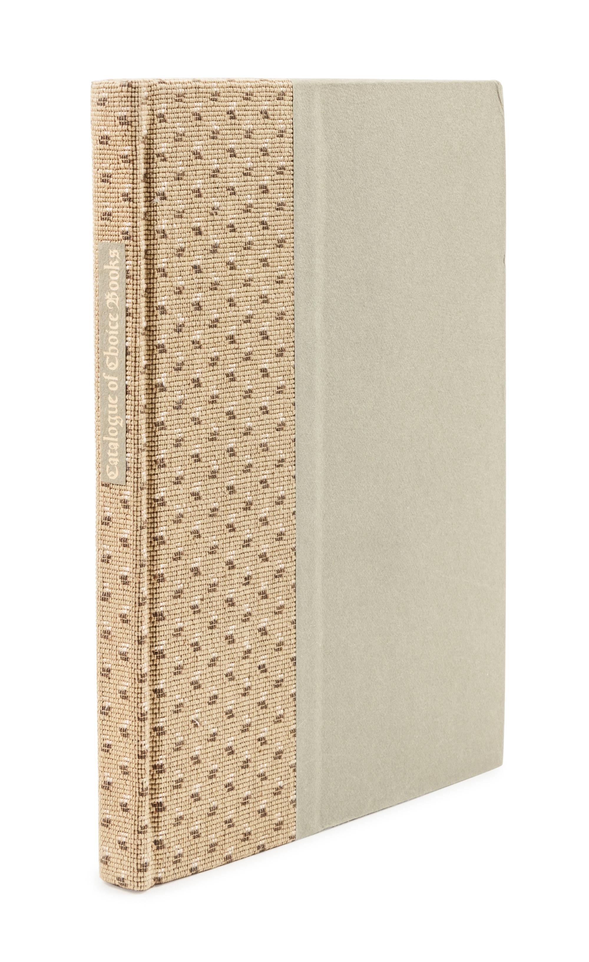 [GRABHORN PRINTING]. RABELAIS, François (1494?-1553). Catalogue of the Choice Books Found by Pantagruel in the Abbey of Saint Victor . San Francisco: The Grabhorn Press for William P. Wreden,1952.