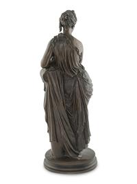 A Neoclassical Bronze Figure of a Woman