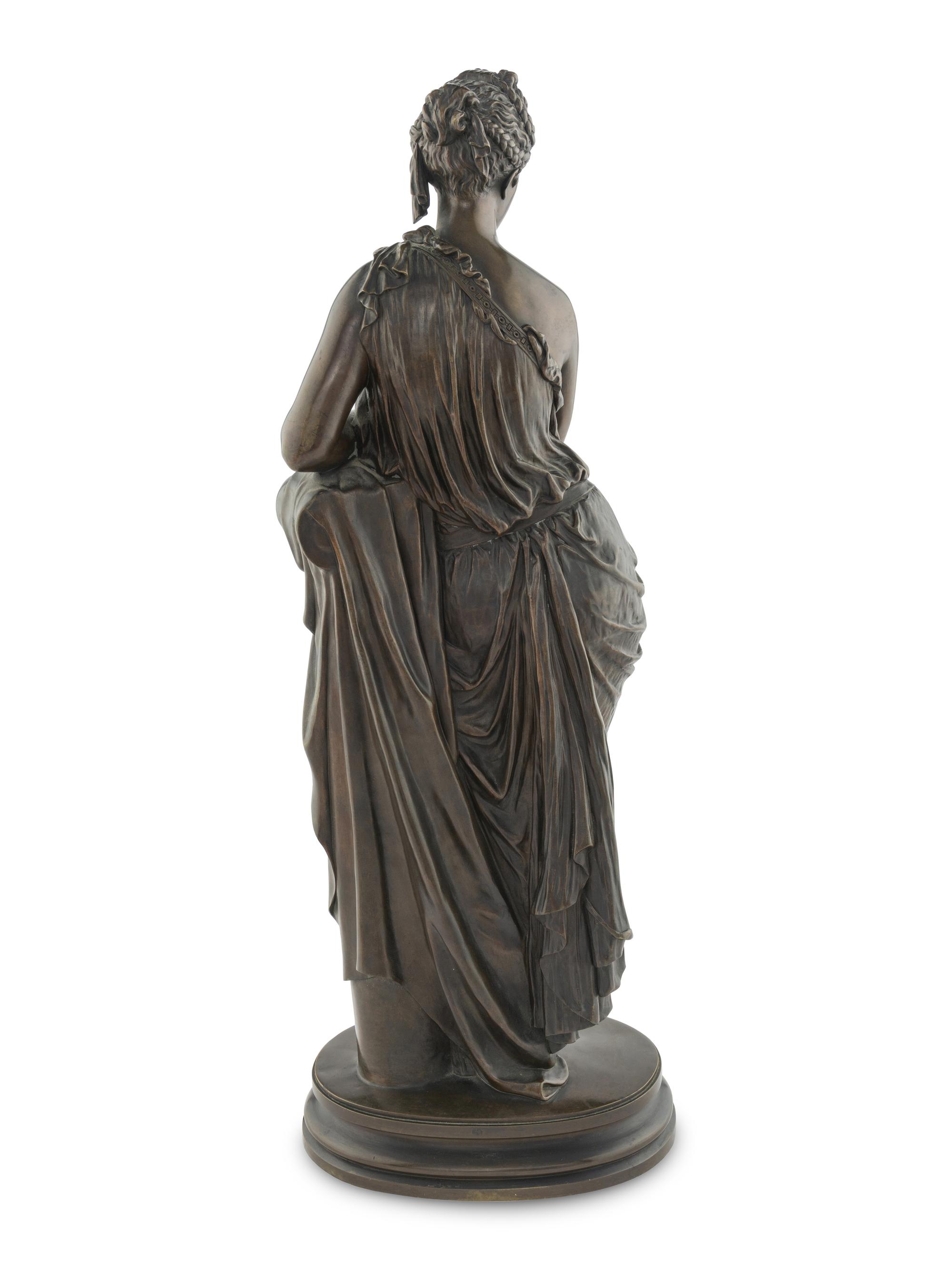 A Neoclassical Bronze Figure of a Woman