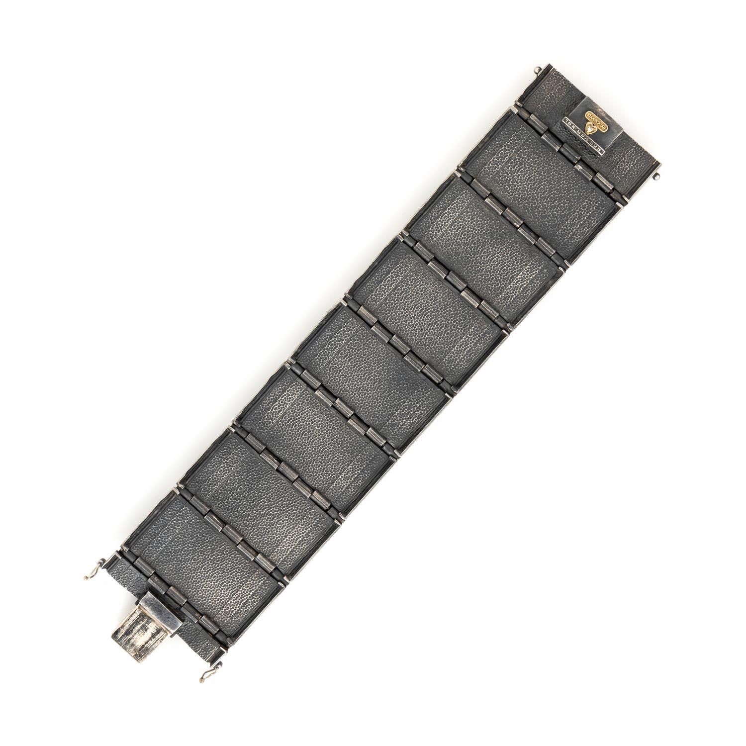 Stambolian, Sterling Silver and Yellow Gold Bracelet and Ring