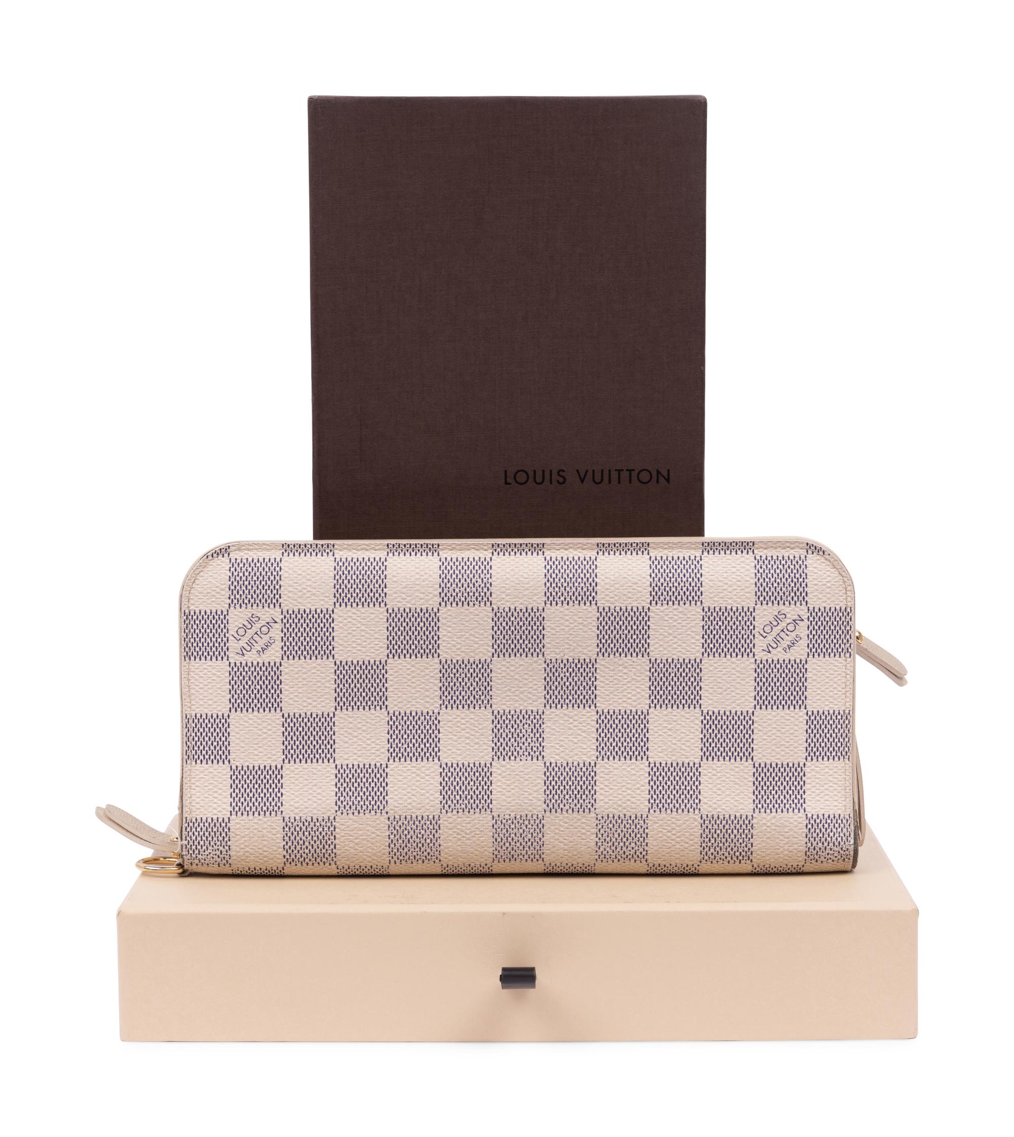 Two Louis Vuitton Damier Azur Items: One Handbag and One Wallet, 2012