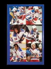 A Group of 16 1960s - 1980s New York Rangers Blue Book Media Guides,