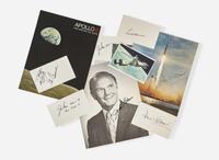 [Travel & Exploration] Cernan, Gene, and Frank Borman, and John Glenn, et al.: Group of 8 Astronaut Autographs