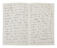 DARWIN, Charles (1809-1882). Autograph letter signed (“Charles Darwin”) to Lady Dorothy Fanny Nevill (“Madam”), Down, Bromley, Kent, 27 November [1861]. 4 pages, 8vo (203 x 127 mm), on a bifolium. Creased.