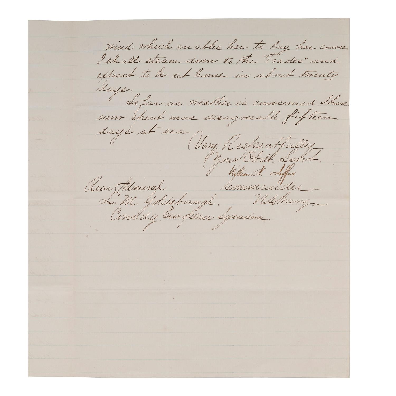 [CIVIL WAR] - [LINCOLN ASSASSINATION]. A group of 3 documents related to the Lincoln kidnapping and assassination plot, and the USS Swatara's pursuit of an alleged conspirator, comprising: