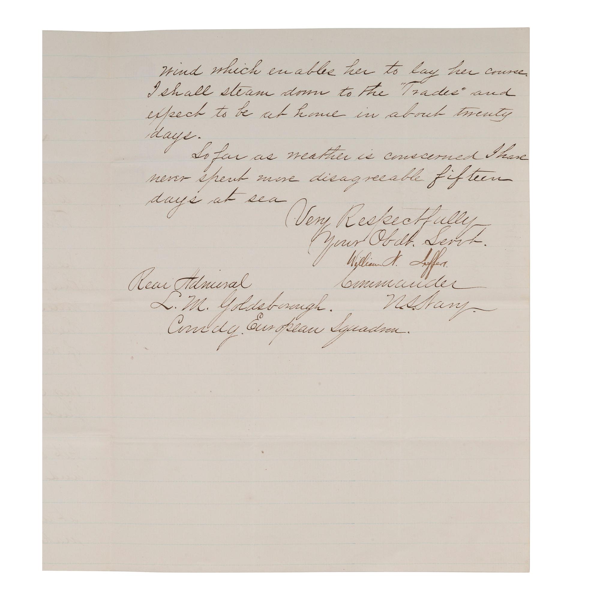 [CIVIL WAR] - [LINCOLN ASSASSINATION]. A group of 3 documents related to the Lincoln kidnapping and assassination plot, and the USS Swatara's pursuit of an alleged conspirator, comprising: