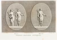 A Collection of Six French Prints of Classical Statues Largest: 9 x 11 inches. — AFTER J.B. WICAR
