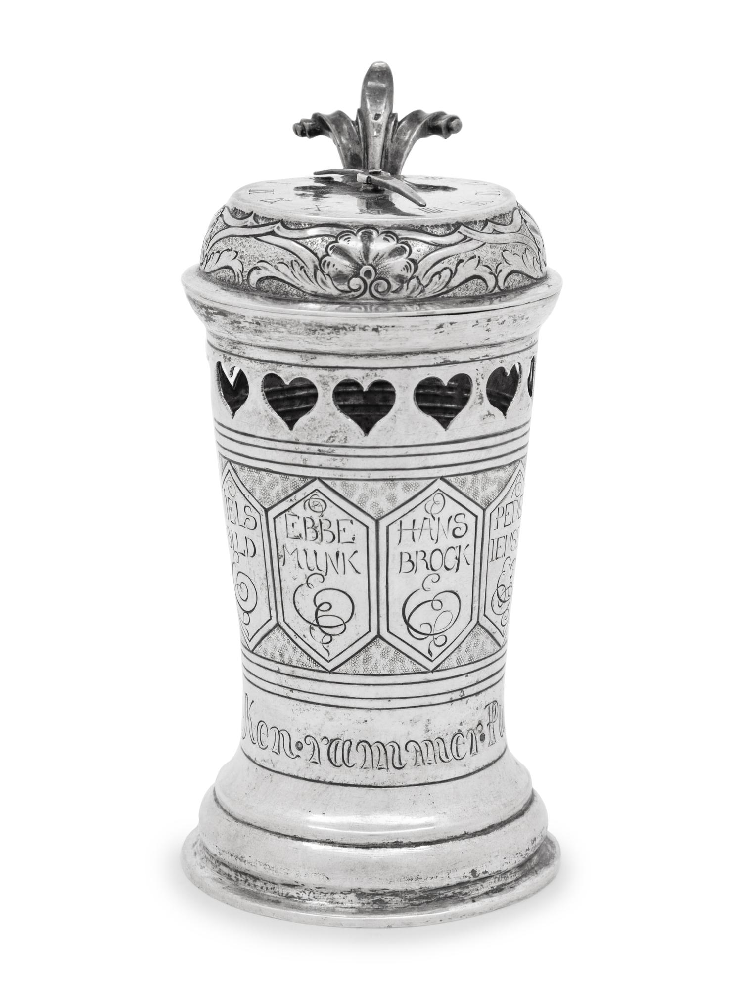 A Danish Silver Gaming Tankard