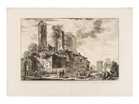 [Prints] Piranesi, Giovanni Battista. Group of 12 Etchings — 1) Veduta dell'atrio del portico