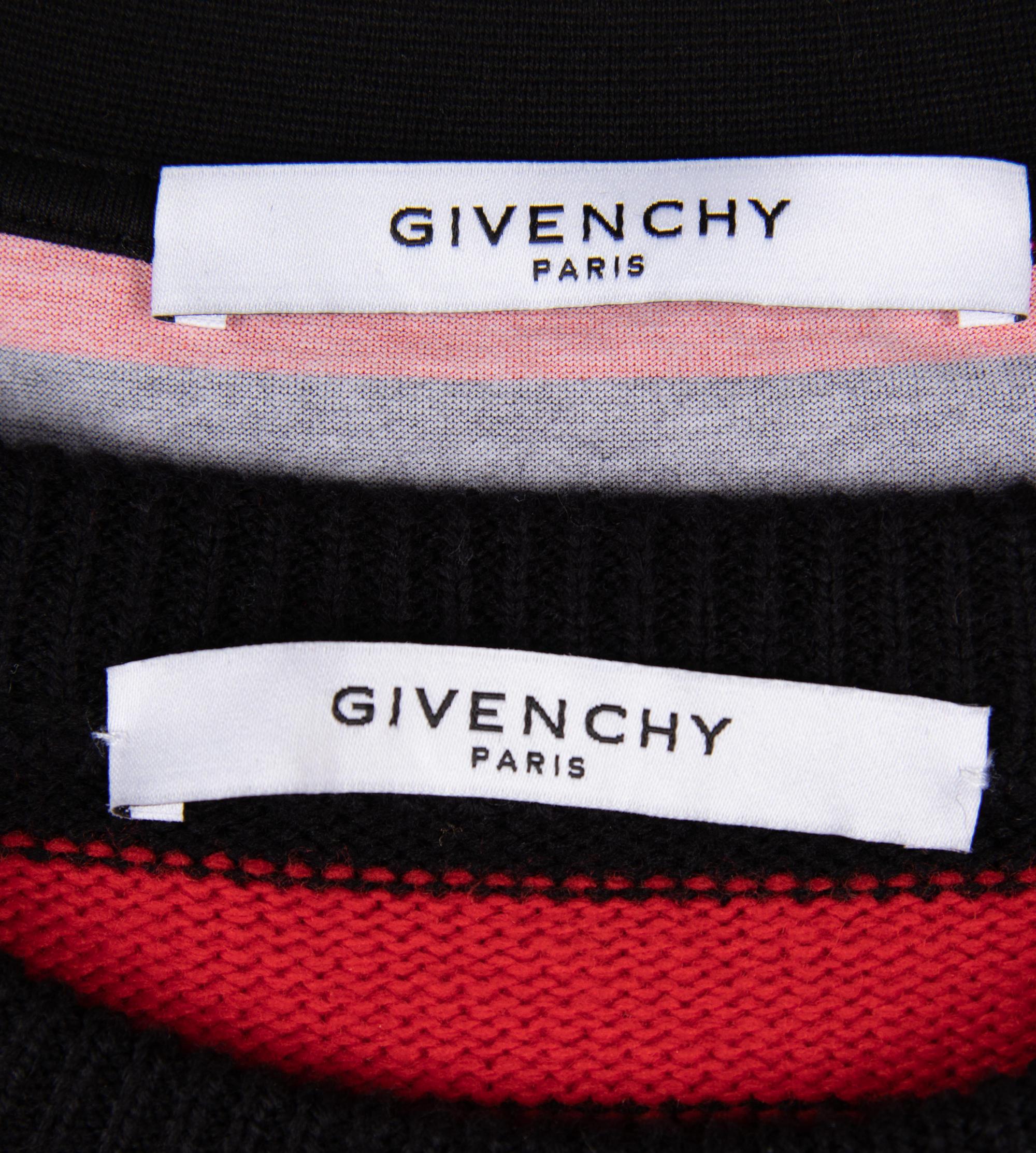 Two Givenchy Runaway Totem Pieces; One Sweater and One T-Shirt, Fall 2017 — BNY 40, 56