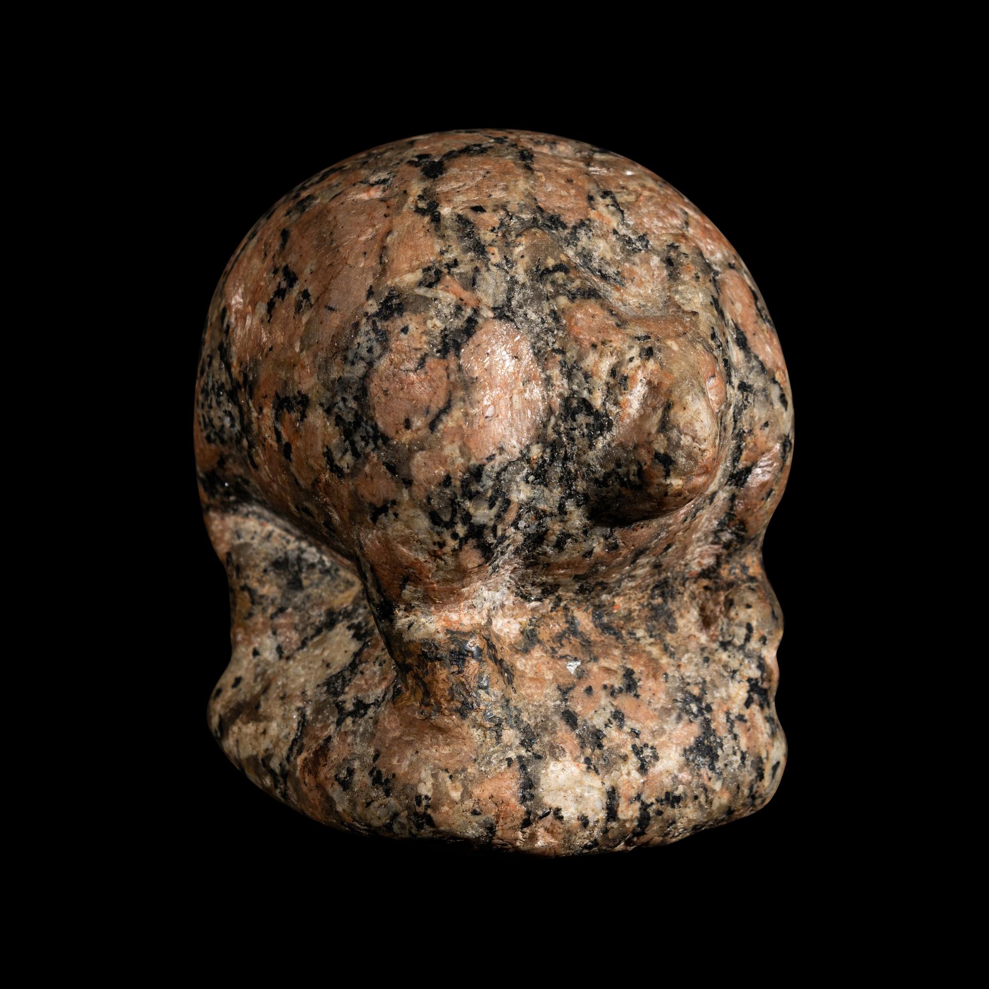An Egyptian Granite Hedgehog — with 8 additional faience objects