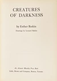 [Art] [Warhol, Andy] Baskin, Esther. Creatures of Darkness