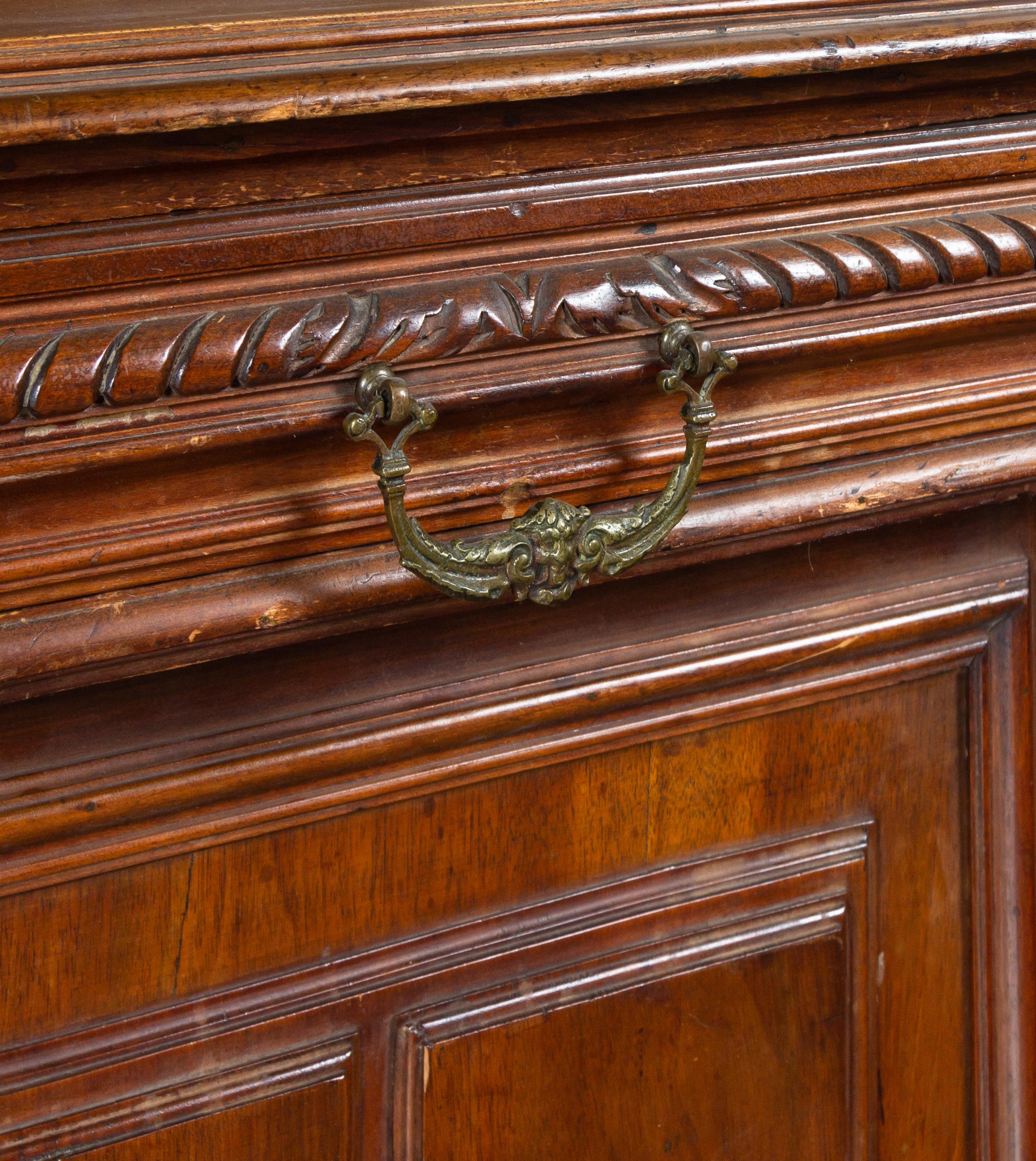 A Renaissance Revival Carved Walnut Serving Cabinet