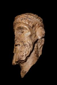 A Roman Giallo Antico Marble Herm Head of Dionysos
