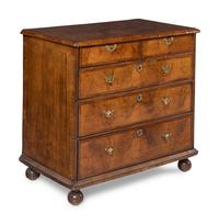 A William and Mary Walnut Chest of Drawers
